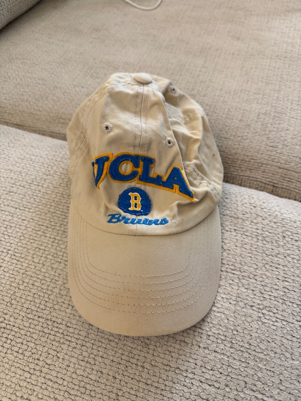 UCLA Bruins Beige Cap with Blue & Yellow Embroidery